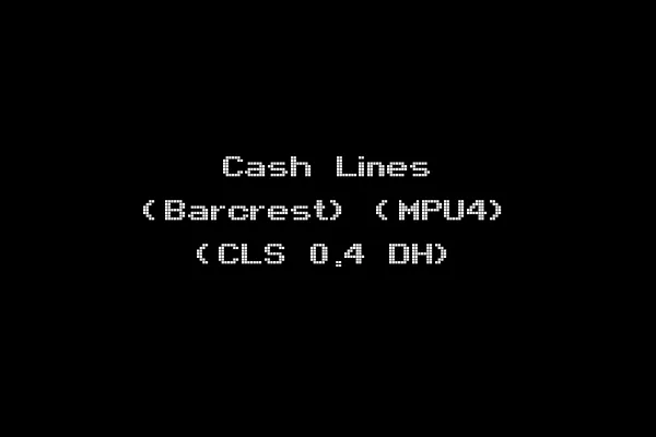 Cash Lines (Barcrest) (MPU4) (CLS 0.4 DH)