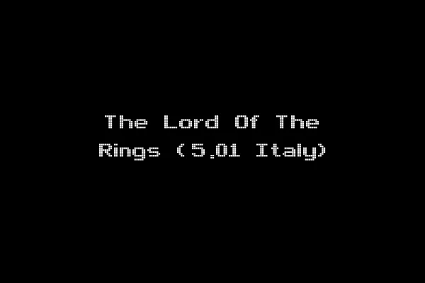 The Lord Of The Rings (5.01 Italy)