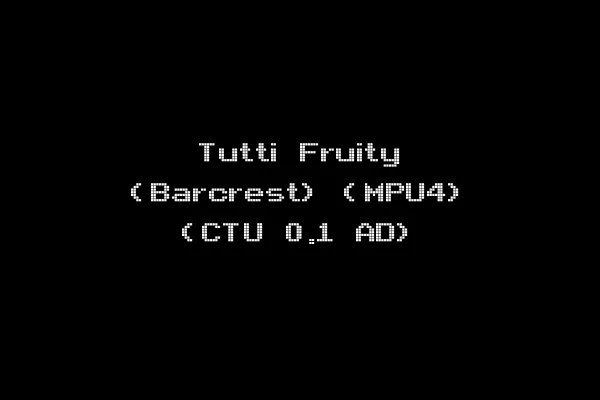 Tutti Fruity (Barcrest) (MPU4) (CTU 0.1 AD)