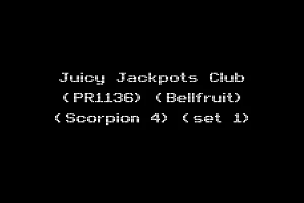 Juicy Jackpots Club (PR1136) (Bellfruit) (Scorpion 4) (set 1)