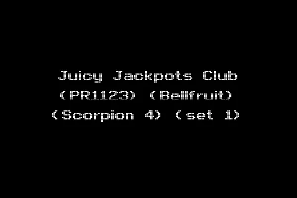 Juicy Jackpots Club (PR1123) (Bellfruit) (Scorpion 4) (set 1)