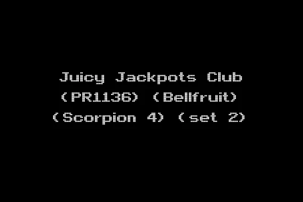 Juicy Jackpots Club (PR1136) (Bellfruit) (Scorpion 4) (set 2)