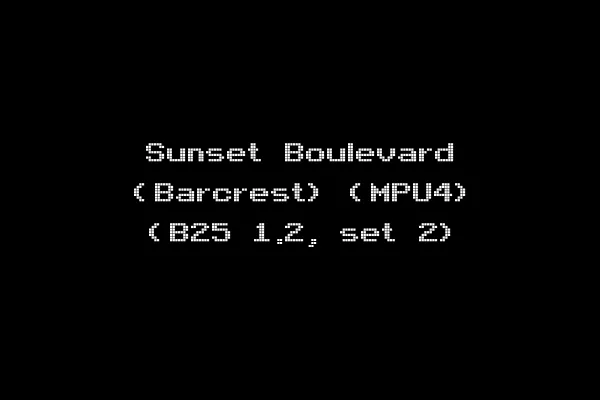 Sunset Boulevard (Barcrest) (MPU4) (B25 1.2, set 2)