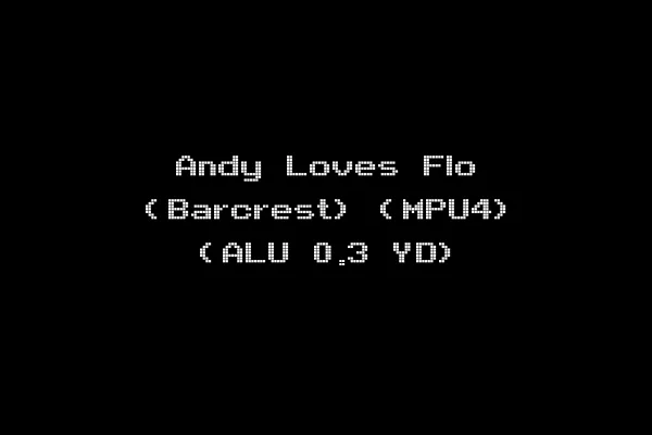 Andy Loves Flo (Barcrest) (MPU4) (ALU 0.3 YD)
