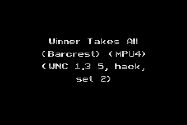 Winner Takes All (Barcrest) (MPU4) (WNC 1.3 5, hack, set 2)