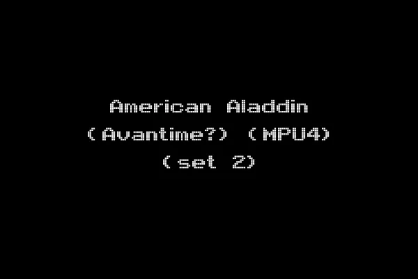 American Aladdin (Avantime?) (MPU4) (set 2)