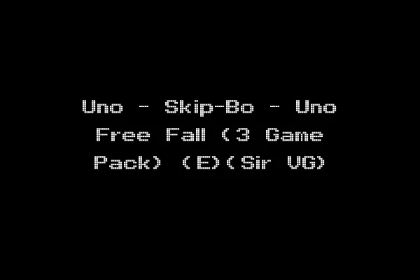 Uno - Skip-Bo - Uno Free Fall (3 Game Pack) (E)(Sir VG)