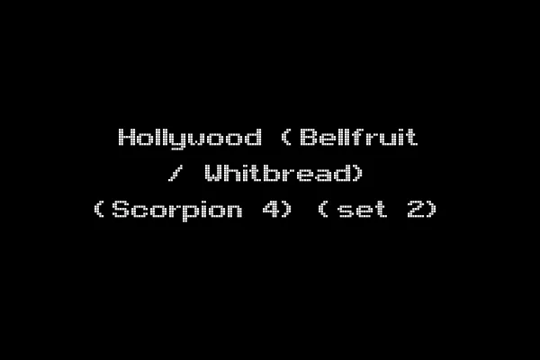 Hollywood (Bellfruit / Whitbread) (Scorpion 4) (set 2)