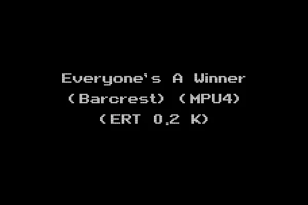 Everyone's A Winner (Barcrest) (MPU4) (ERT 0.2 K)