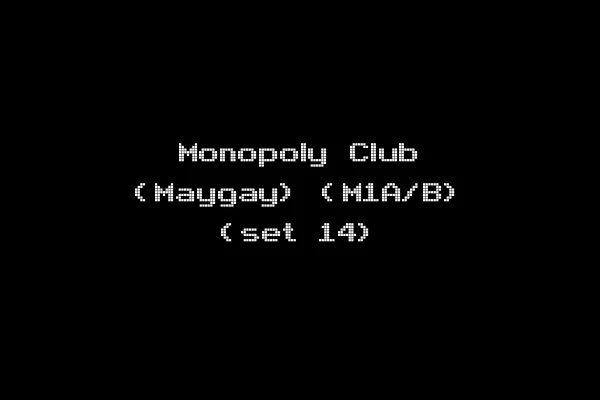 Monopoly Club (Maygay) (M1A/B) (set 14)