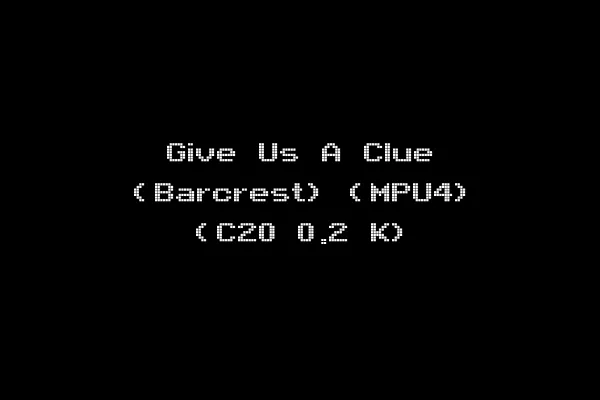 Give Us A Clue (Barcrest) (MPU4) (C20 0.2 K)