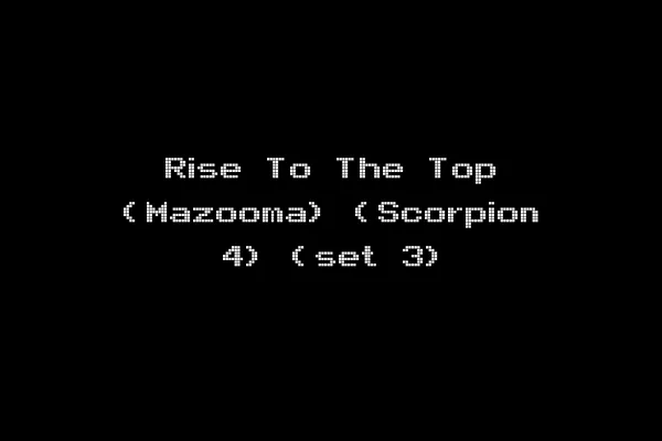 Rise To The Top (Mazooma) (Scorpion 4) (set 3)