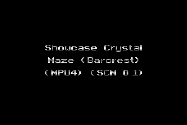 Showcase Crystal Maze (Barcrest) (MPU4) (SCM 0.1)