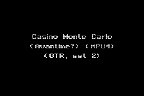 Casino Monte Carlo (Avantime?) (MPU4) (GTR, set 2)