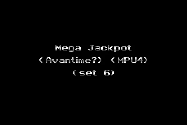 Mega Jackpot (Avantime?) (MPU4) (set 6)