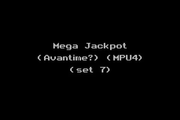 Mega Jackpot (Avantime?) (MPU4) (set 7)