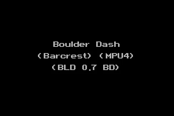 Boulder Dash (Barcrest) (MPU4) (BLD 0.7 BD)