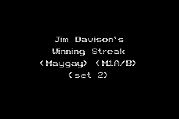 Jim Davison's Winning Streak (Maygay) (M1A/B) (set 2)