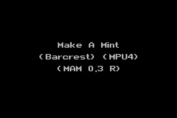 Make A Mint (Barcrest) (MPU4) (MAM 0.3 R)