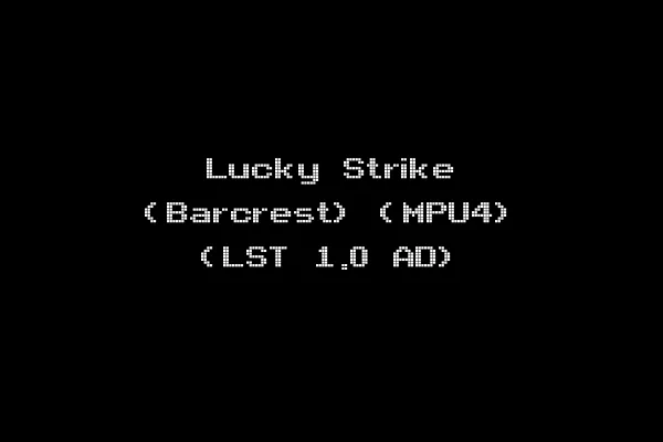 Lucky Strike (Barcrest) (MPU4) (LST 1.0 AD)