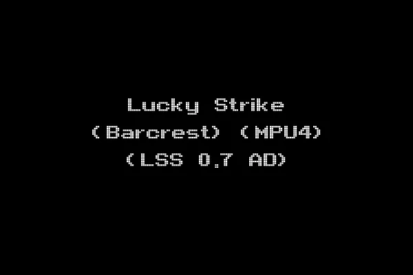 Lucky Strike (Barcrest) (MPU4) (LSS 0.7 AD)