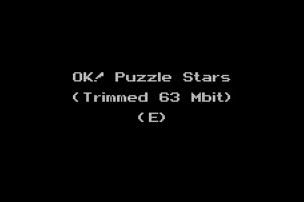 OK! Puzzle Stars (Trimmed 63 Mbit) (E)