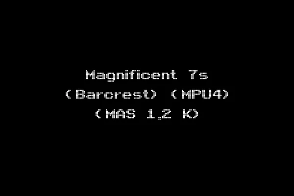 Magnificent 7s (Barcrest) (MPU4) (MAS 1.2 K)