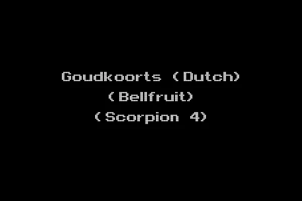 Goudkoorts (Dutch) (Bellfruit) (Scorpion 4)