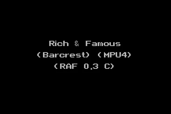 Rich & Famous (Barcrest) (MPU4) (RAF 0.3 C)