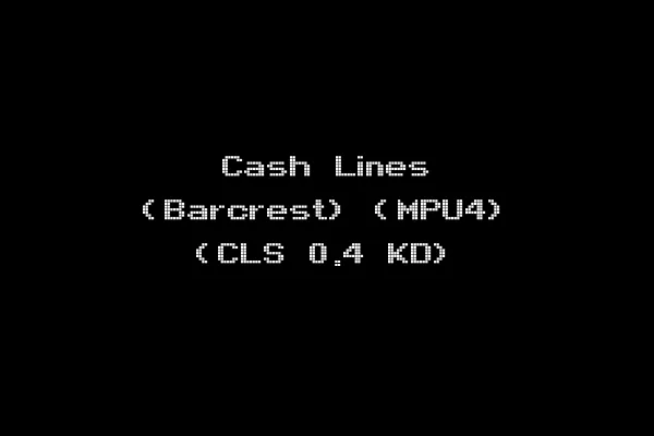 Cash Lines (Barcrest) (MPU4) (CLS 0.4 KD)