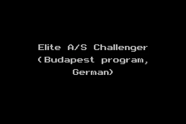 Elite A/S Challenger (Budapest program, German)