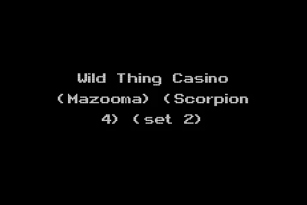 Wild Thing Casino (Mazooma) (Scorpion 4) (set 2)