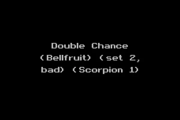 Double Chance (Bellfruit) (set 2, bad) (Scorpion 1)