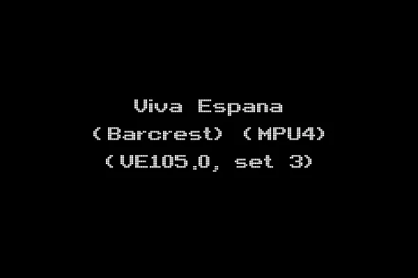 Viva Espana (Barcrest) (MPU4) (VE105.0, set 3)
