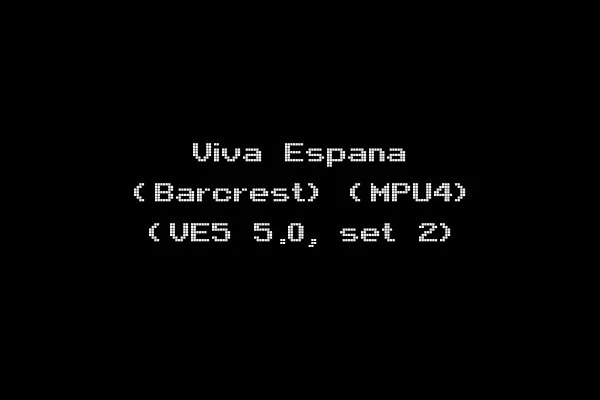 Viva Espana (Barcrest) (MPU4) (VE5 5.0, set 2)