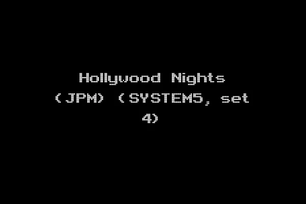 Hollywood Nights (JPM) (SYSTEM5, set 4)