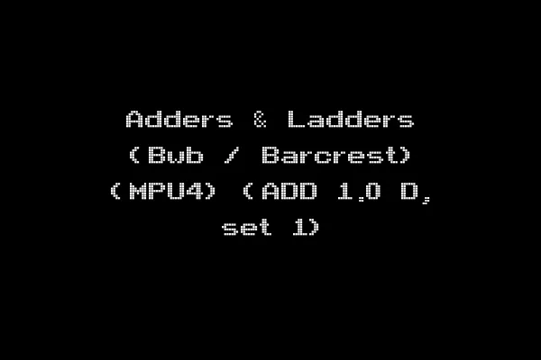 Adders & Ladders (Bwb / Barcrest) (MPU4) (ADD 1.0 D, set 1)