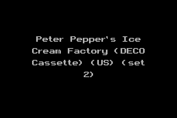 Peter Pepper's Ice Cream Factory (DECO Cassette) (US) (set 2)