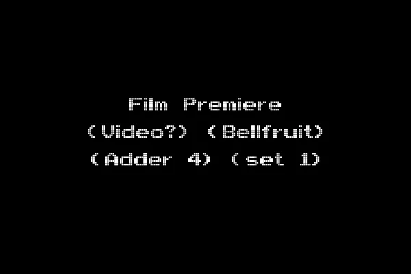 Film Premiere (Video?) (Bellfruit) (Adder 4) (set 1)