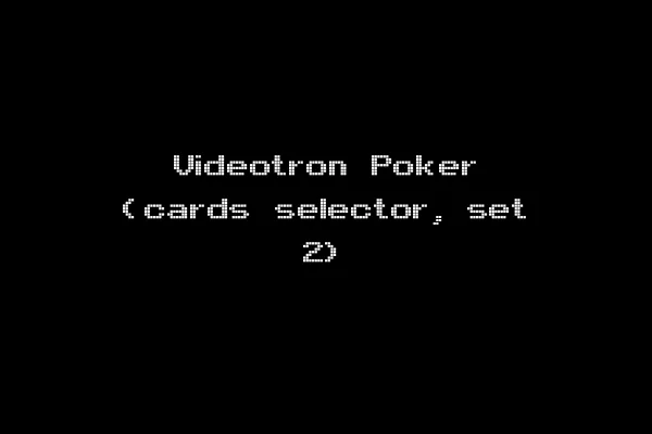 Videotron Poker (cards selector, set 2)