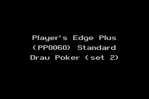 Player's Edge Plus (PP0060) Standard Draw Poker (set 2)
