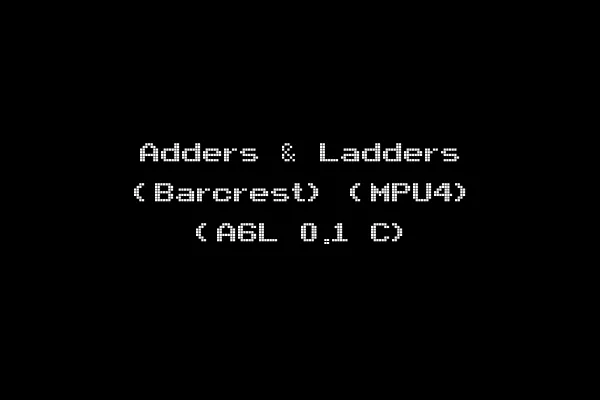Adders & Ladders (Barcrest) (MPU4) (A6L 0.1 C)