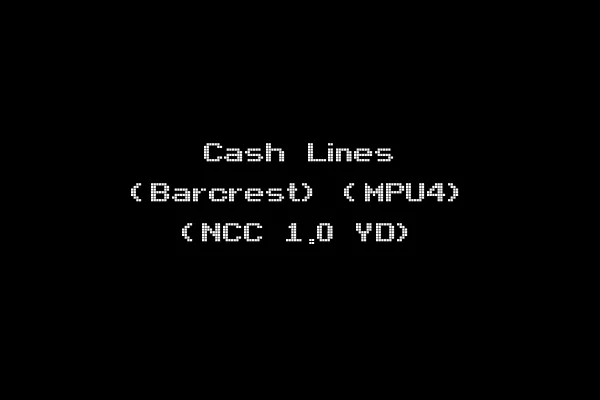 Cash Lines (Barcrest) (MPU4) (NCC 1.0 YD)
