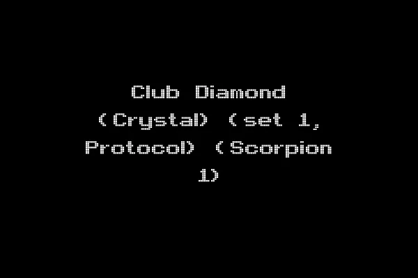 Club Diamond (Crystal) (set 1, Protocol) (Scorpion 1)