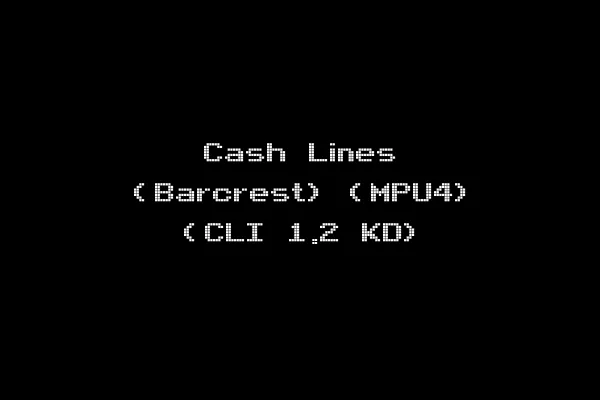 Cash Lines (Barcrest) (MPU4) (CLI 1.2 KD)