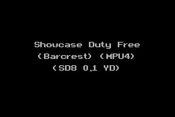 Showcase Duty Free (Barcrest) (MPU4) (SD8 0.1 YD)