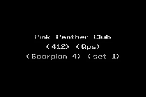 Pink Panther Club (412) (Qps) (Scorpion 4) (set 1)