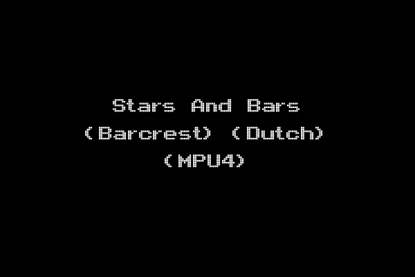 Stars And Bars (Barcrest) (Dutch) (MPU4)