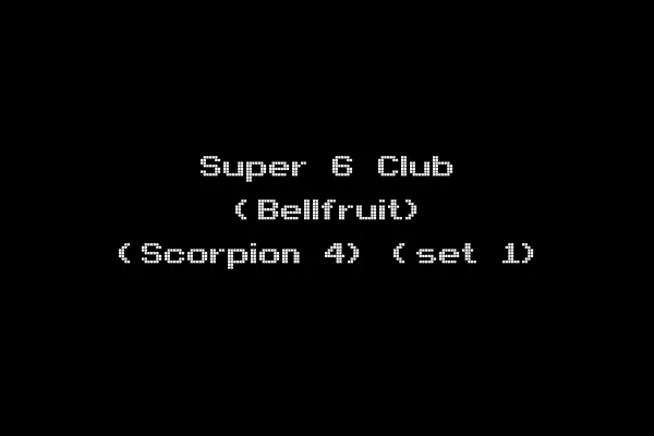 Super 6 Club (Bellfruit) (Scorpion 4) (set 1)