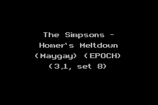 The Simpsons - Homer's Meltdown (Maygay) (EPOCH) (3.1, set 8)